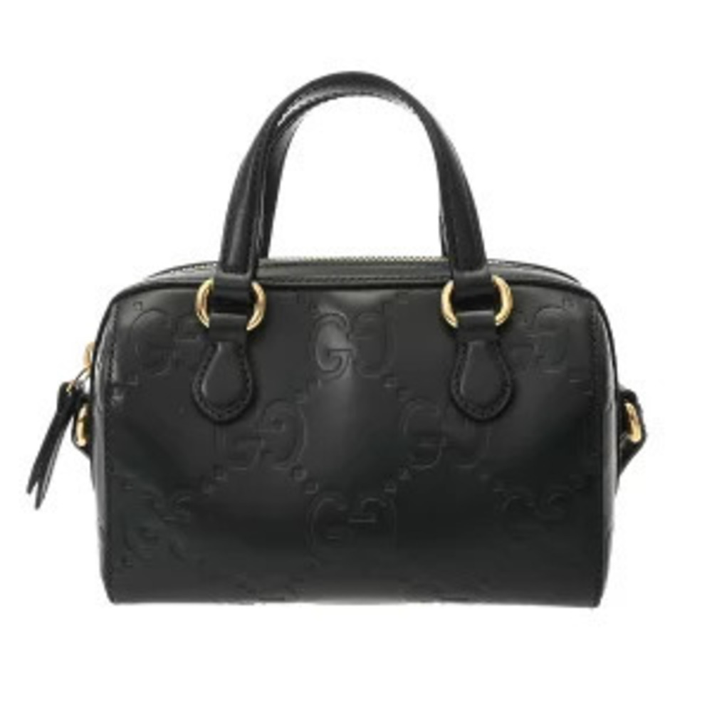 Gucci Super Bag Black GG Leather Shoulder